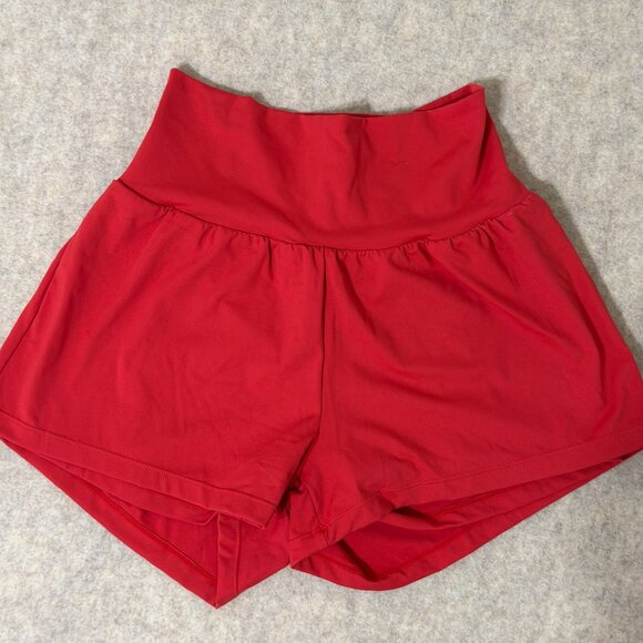 HALARA Pants - Halara Athletic Skort Shorts Red Built-In Shorts Pocket Activewear S NWT